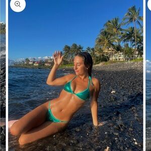 Strawberry Milk Mob Teal Bikini